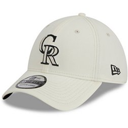 New Era Men's Colorado Rockies White 39THIRTY Classic Stretch Fit Hat