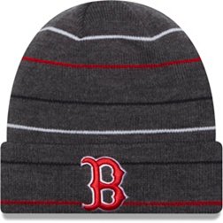 New Era Men's Boston Red Sox Navy Row Knit Hat