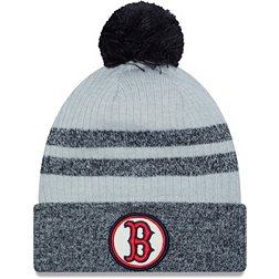 New Era Men's Boston Red Sox Navy Patch Knit Hat
