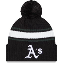New Era Men's Oakland Athletics Green Knit Fold Hat