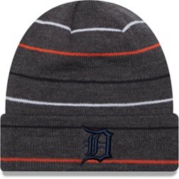 New Era Men's Detroit Tigers Navy Row Knit Hat