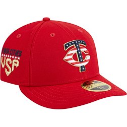 New Era Men's Fourth of July '23 Minnesota Twins Red Low Profile 9Fifty Fitted Hat