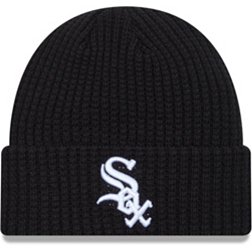 New Era Men's Chicago White Sox Black Knit Prime Hat