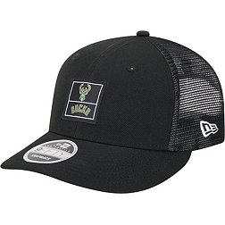 New Era Adult Milwaukee Bucks Black Label Adjustable Trucker Hat