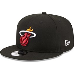 New Era Miami Heat Black 9Fifty Adjustable Hat