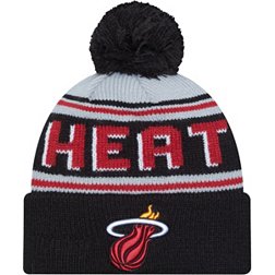 New Era Adult Miami Heat Black Cheer Knit Hat