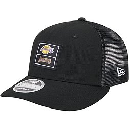 New Era Adult Los Angeles Lakers Black Label Adjustable Trucker Hat