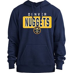 New Era Men's Denver Nuggets Navy Fleece Hoodie