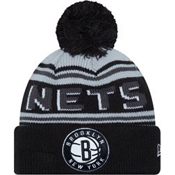 New Era Adult Brooklyn Nets Black Cheer Knit Hat