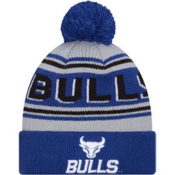 New Era Men's Buffalo Bulls Blue Pom Wordmark Beanie