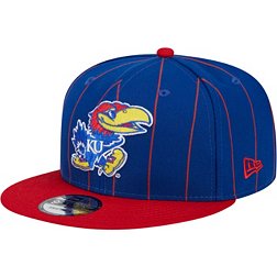 New Era Men's Kansas Jayhawks Blue 9Fifty Vintage Adjustable Hat