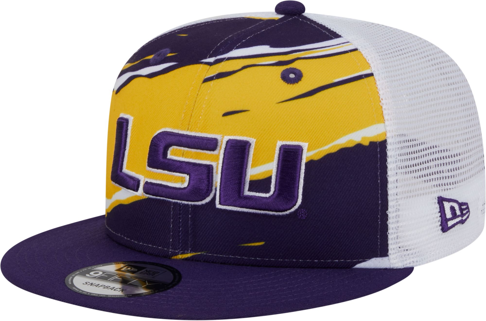 New Era Men's LSU Tigers Purple 9Fifty Tailgate Adjustable Hat