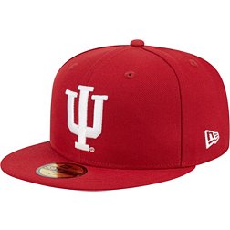 New Era Men's Indiana Hoosiers Crimson 59Fifty Fitted Hat