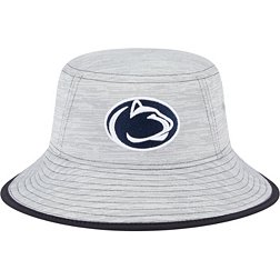 New Era Men's Penn State Nittany Lions Grey Game Bucket Hat