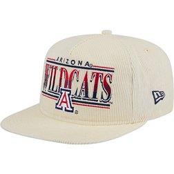 New Era Men's Arizona Wildcats White Corduroy Golfer Adjustable Hat