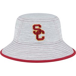 New Era Men's USC Trojans Grey Game Bucket Hat