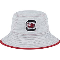 New Era Men's South Carolina Gamecocks Grey Game Bucket Hat