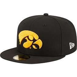 New Era Men's Iowa Hawkeyes Black 59Fifty Fitted Hat