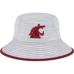 New Era Men's Washington State Cougars Grey Game Bucket Hat