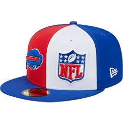 New Era Men's Buffalo Bills 2023 Sideline Pinwheel 59Fifty Fitted Hat