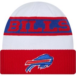 New Era Men's Buffalo Bills 2023 Sideline White Tech Knit Beanie