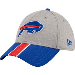 New Era Men's Buffalo Bills Stripe Grey 39Thirty Stretch Fit Hat