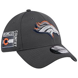 New Era Men's Denver Broncos 2024 NFL Draft Graphite 39Thirty Stretch Fit Hat