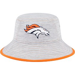 New Era Men's Denver Broncos Game Adjustable Grey Bucket Hat