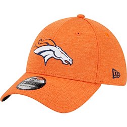 New Era Men's Denver Broncos Logo Orange 39Thirty Stretch Fit Hat