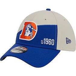 New Era Men's Denver Broncos 2023 Sideline Historic Blue 39Thirty Stretch Fit Hat