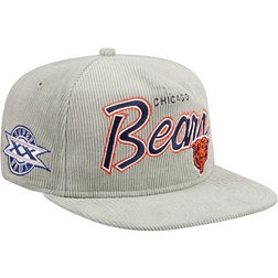 New Era Men's Chicago Bears Golfer Cord Grey Adjustable Snapback Hat