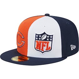 New Era Men's Chicago Bears 2023 Sideline Pinwheel 59Fifty Fitted Hat