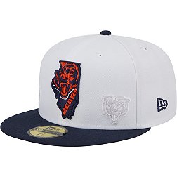 New Era Men's Chicago Bears State 59Fifty White/Navy Fitted Hat