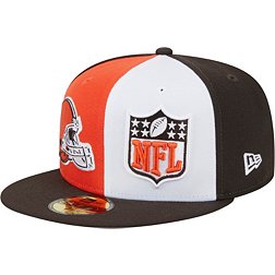 New Era Men's Cleveland Browns 2023 Sideline Pinwheel 59Fifty Fitted Hat