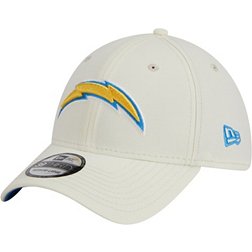 New Era Men's Los Angeles Chargers Classic 39Thirty Chrome Stretch Fit Hat