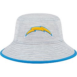 New Era Men's Los Angeles Chargers Game Adjustable Grey Bucket Hat