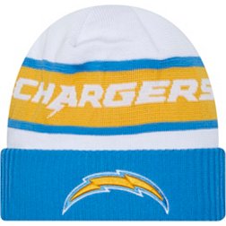 New Era Men's Los Angeles Chargers 2023 Sideline White Tech Knit Beanie
