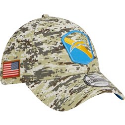 New Era Men's Los Angeles Chargers 2023 Salute to Service 39Thirty Camo Stretch Fit Hat