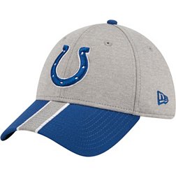 New Era Men's Indianapolis Colts Stripe Grey 39Thirty Stretch Fit Hat