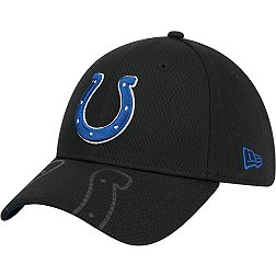 New Era Men's Indianapolis Colts Top Visor 39Thirty Black Stretch Fit Hat