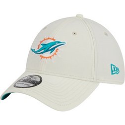 New Era Men's Miami Dolphins Classic 39Thirty Chrome Stretch Fit Hat