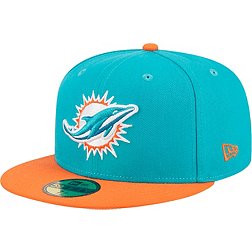 New Era Men's Miami Dolphins Hidden Team Color 59Fity Fitted Hat