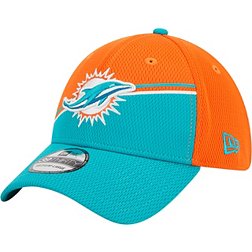 New Era Men's Miami Dolphins 2023 Sideline Alternate Turqoise Aqua 39Thirty Stretch Fit Hat