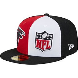 New Era Men's Atlanta Falcons 2023 Sideline Pinwheel 59Fifty Fitted Hat