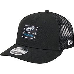 New Era Men's Philadelphia Eagles Labeled Black 9Fifty Adjustable Hat