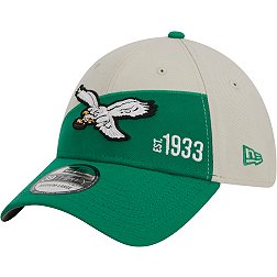 New Era Men's Philadelphia Eagles 2023 Sideline Historic Black 39Thirty Stretch Fit Hat