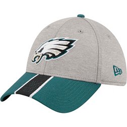 New Era Men's Philadelphia Eagles Stripe Grey 39Thirty Stretch Fit Hat