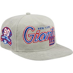 New Era Men's New York Giants Golfer Cord Grey Adjustable Snapback Hat