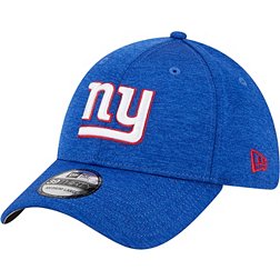 New Era Men's New York Giants Logo Blue 39Thirty Stretch Fit Hat