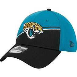 New Era Men's Jacksonville Jaguars 2023 Sideline Alternate Turqoise 39Thirty Stretch Fit Hat
